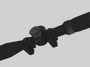 nightforce atacr 4-16x42 f1 tactical rifle scope 3D Model