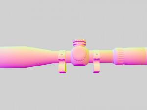 nightforce atacr 4-16x42 f1 tactical rifle scope 3D Model
