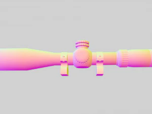 Nightforce Scope Game-Ready 3D Model