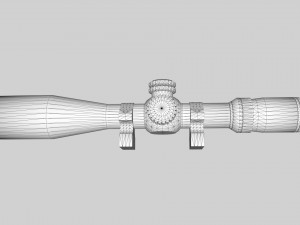 nightforce atacr 4-16x42 f1 tactical rifle scope 3D Model