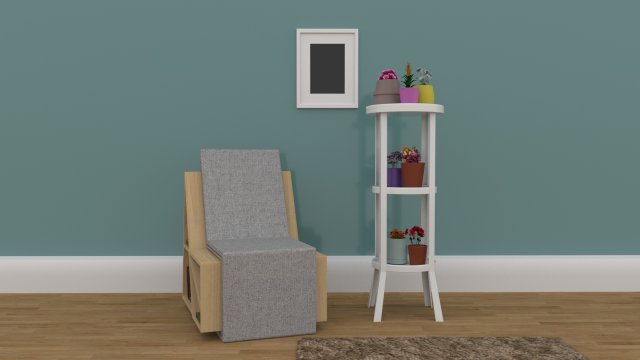 sitting room theme Modello 3D .c4d .max .obj .3ds .fbx .stl .blend 