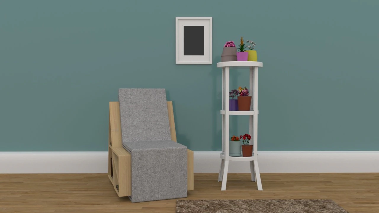 sitting room theme 3D Model .c4d .max .obj .3ds .fbx .stl .blend