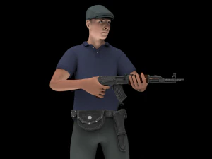 Game Character men 3D Model