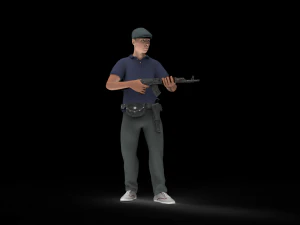 Game Character men 3D Model