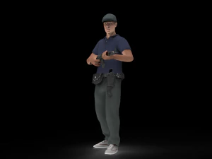Game Character men 3D Model