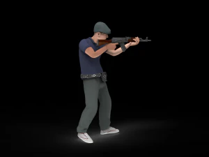 Game Character men 3D Model