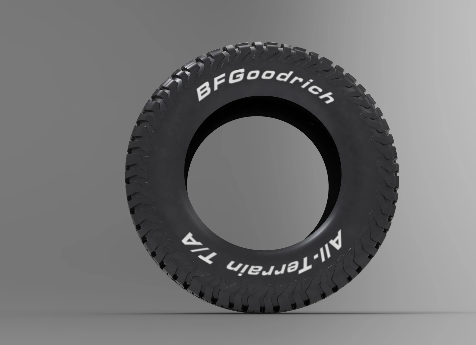 BF Goodrich All Terrain Offroad Tire 3D Model .c4d .max .obj .3ds .fbx .stl .blend 
