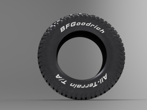 BF Goodrich All Terrain Offroad Tire 3D Model