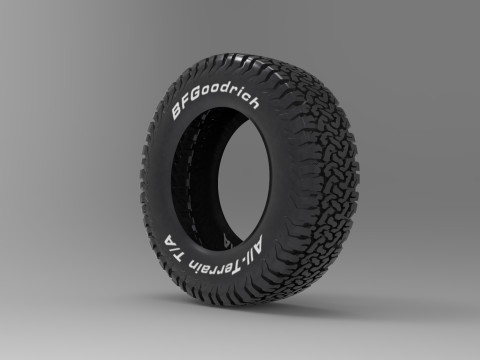 BF Goodrich All Terrain Offroad Tire 3D 模型
