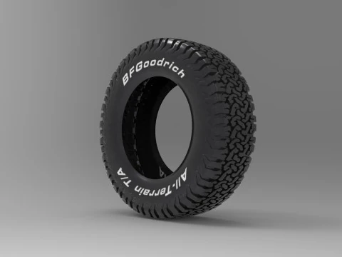 BF Goodrich All Terrain Offroad Tire 3D Model