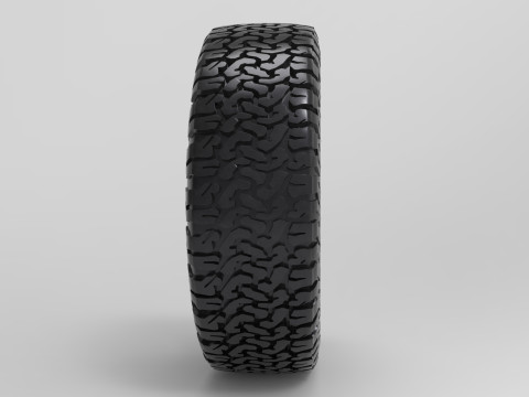 BF Goodrich All Terrain Offroad Tire 3D 模型
