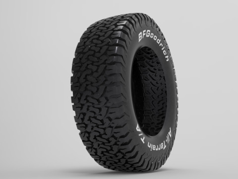 BF Goodrich All Terrain Offroad Tire 3D 模型