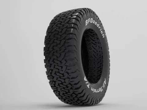 BF Goodrich All Terrain Offroad Tire 3D Model