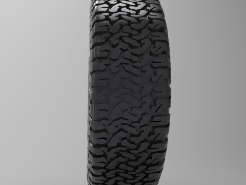 BF Goodrich All Terrain Offroad Tire 3D 模型