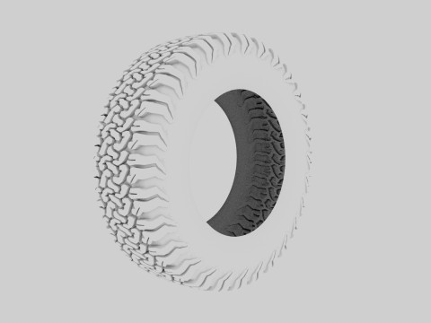 BF Goodrich All Terrain Offroad Tire 3D 模型