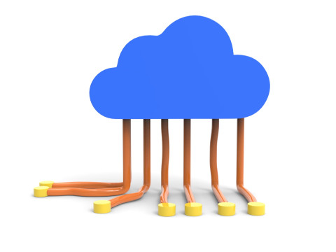 Cloud Network 3D Icon 3D Model