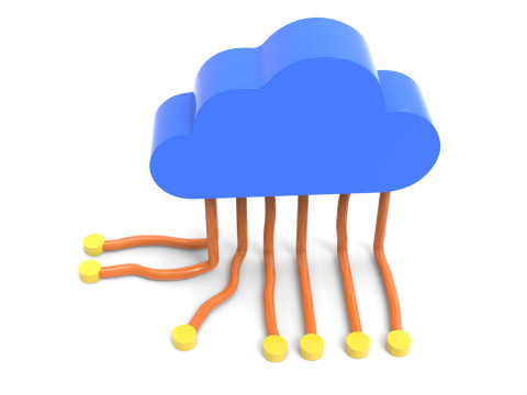 Cloud Network 3D Icon 3D Model