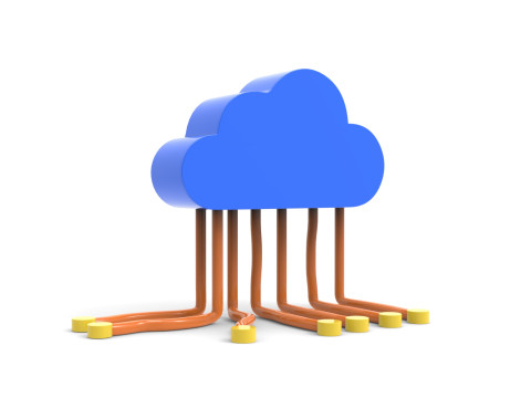 Cloud Network 3D Icon 3D Model