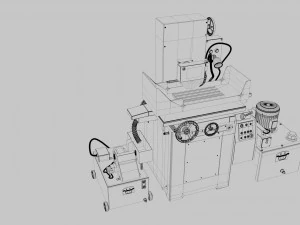 Szlifierka do powierzchni Model 3D