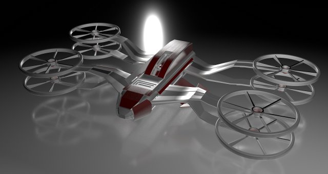 steals quadcopter 3D Model .c4d .max .obj .3ds .fbx .stl .blend 