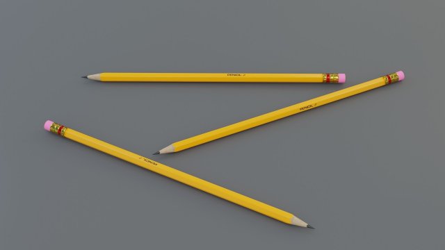 pencil 3D-Modell .c4d .max .obj .3ds .fbx .stl .blend 