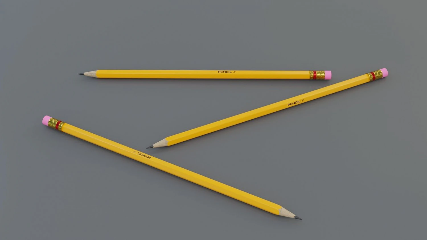 карандаш 3D Модель .c4d .max .obj .3ds .fbx .stl .blend 