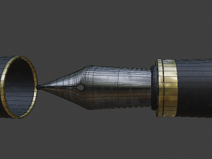 fountain pen Model 3D