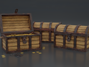 treasure chest 3Dモデル