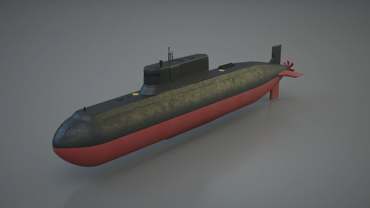 submarine 3D Model .c4d .max .obj .3ds .fbx .stl .blend 