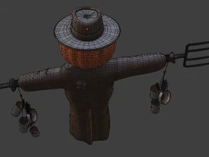 spaventapasseri Modello 3D