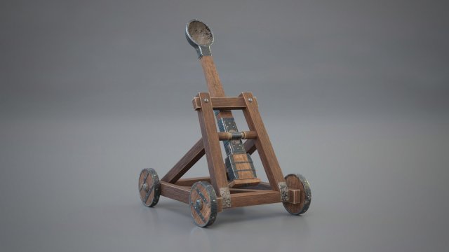 catapult 3D Modell .c4d .max .obj .3ds .fbx .stl .blend