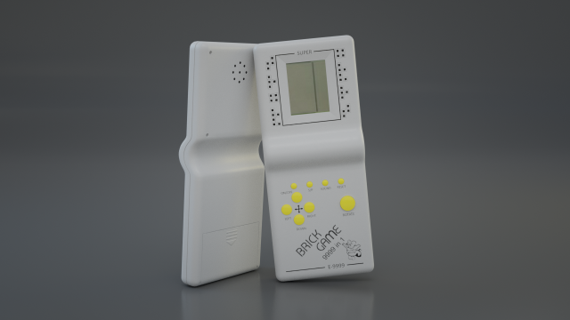 brick game e-9999 3D 모델 .c4d .max .obj .3ds .fbx .stl .blend 