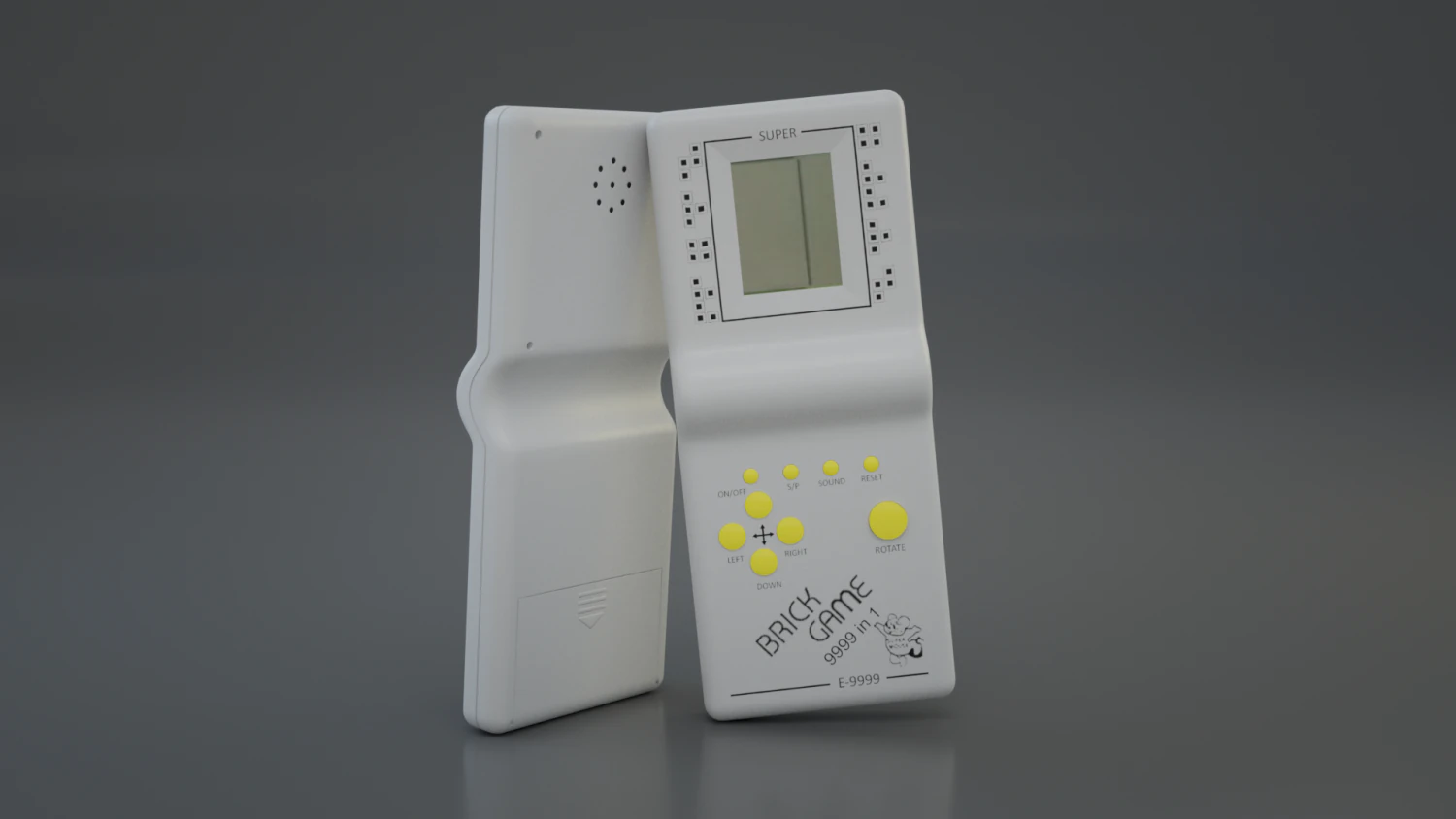 brick game e-9999 3D Model .c4d .max .obj .3ds .fbx .stl .blend 