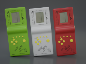 brick game e-9999 3D 모델