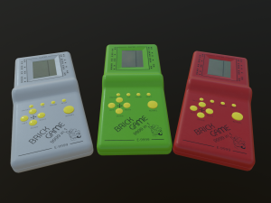 brick game e-9999 3D 모델