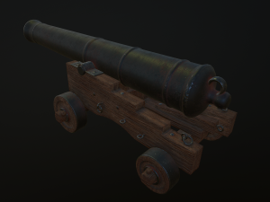 cannon 3D मॉडल