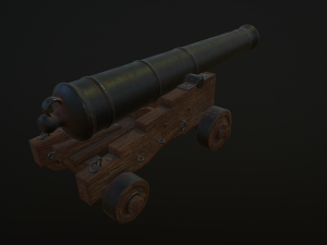 cannon 3D मॉडल