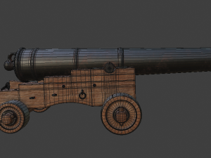 cannon 3D मॉडल