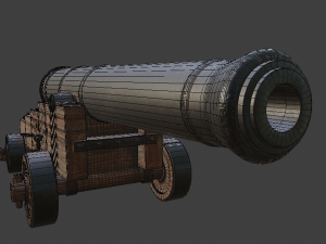 cannon 3D मॉडल