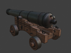 cannon 3D मॉडल