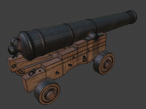 cannon 3D मॉडल