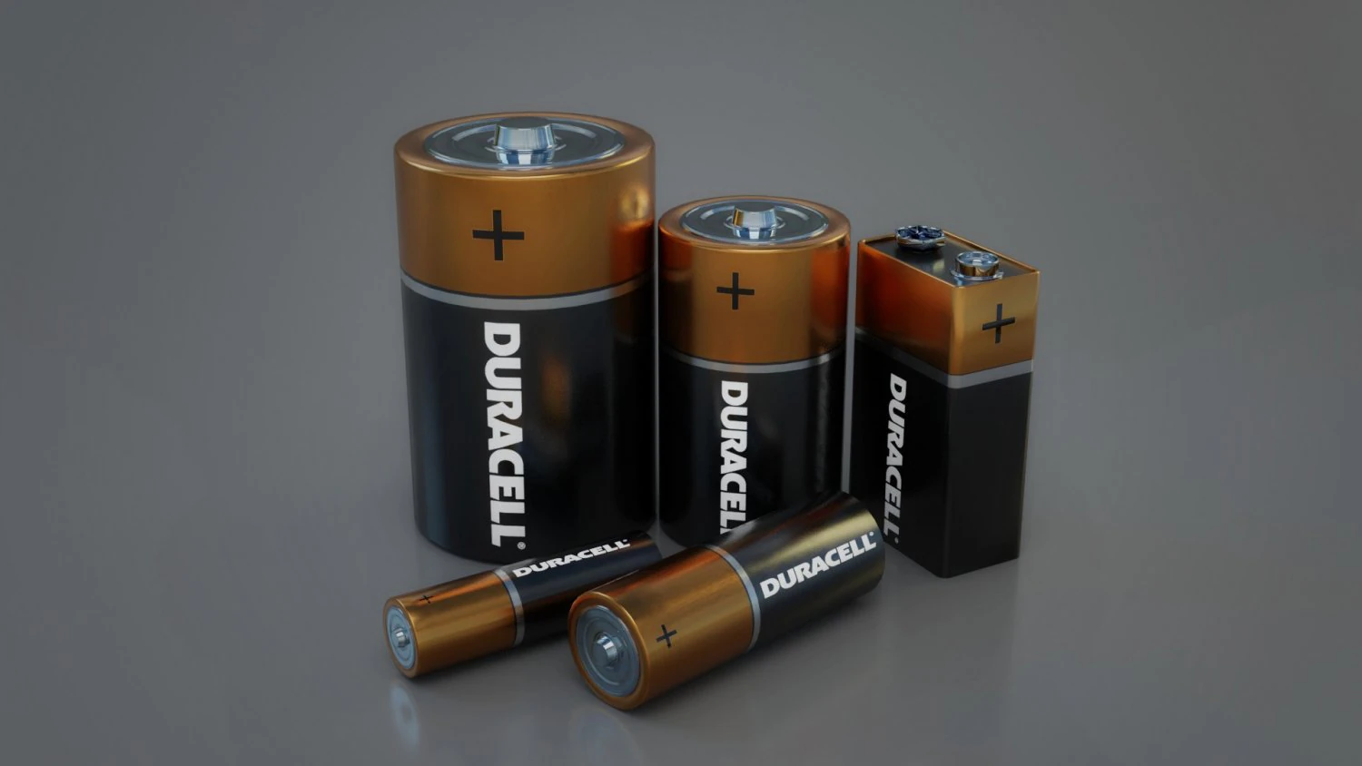 batteries 3D Model .c4d .max .obj .3ds .fbx .stl .blend 