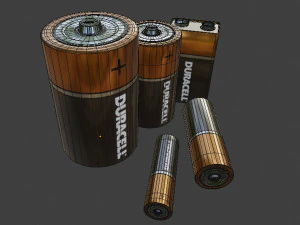 batteries 3D Model