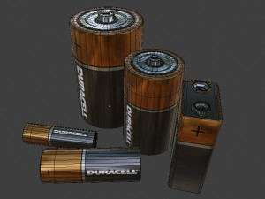 batteries Model 3D