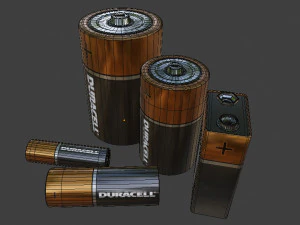 batteries 3D Model