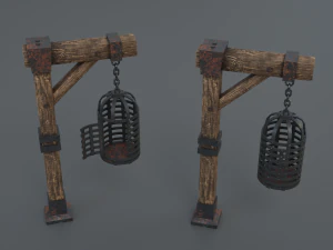 gaiola met&aacute;lica Modelo 3D