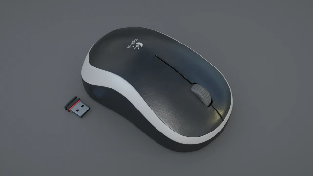 컴퓨터 마우스 3D 모델 .c4d .max .obj .3ds .fbx .stl .blend 