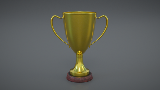 gold cup 3D 模型 .c4d .max .obj .3ds .fbx .stl .blend 
