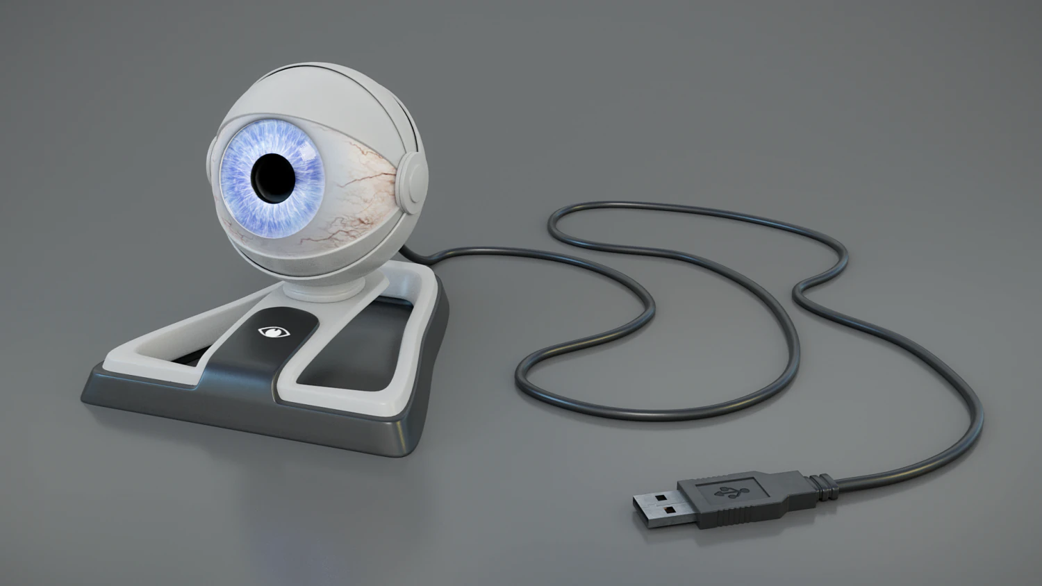 occhio USB Modello 3D .c4d .max .obj .3ds .fbx .stl .blend 