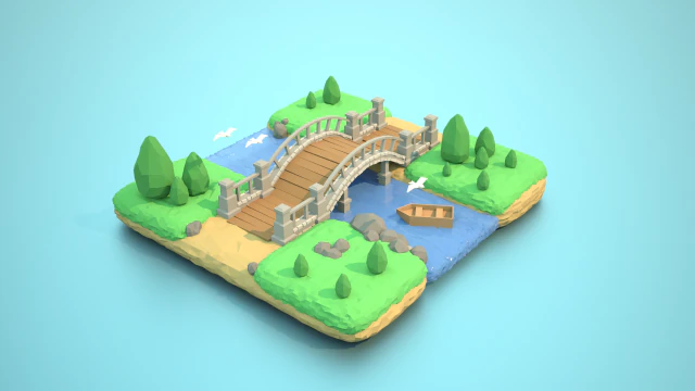 brug 3D Model .c4d .max .obj .3ds .fbx .stl .blend 